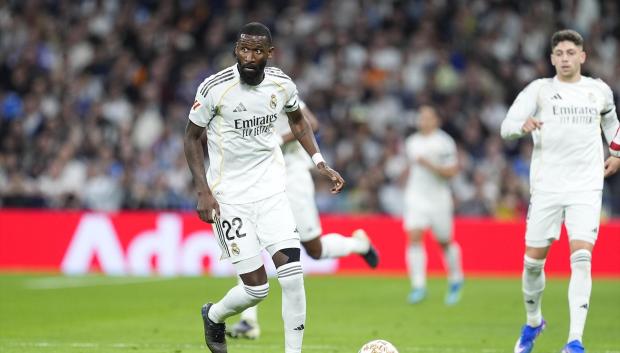 Antonio Rüdiger, en el derbi madrileño del pasado domingo