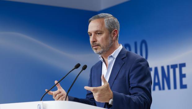 El vicesecretario de Hacienda, Vivienda e Infraestructuras del PP, Juan Bravo