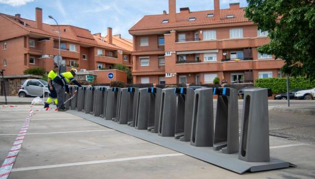 Estación de bicimad en Pozuelo de Alarcón