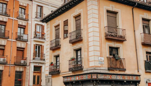 Un edificio de viviendas en Madrid