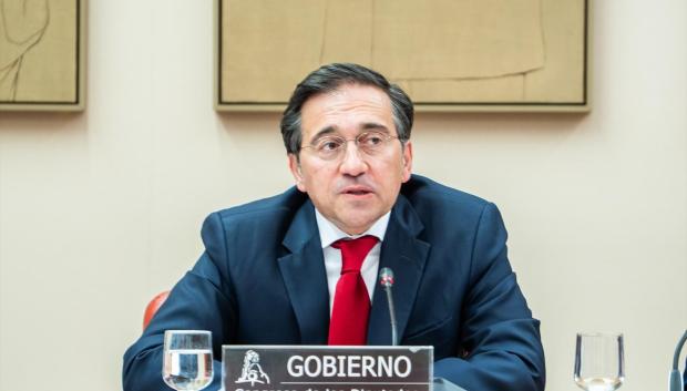(Foto de ARCHIVO)
El ministro de Asuntos Exteriores, Unión Europea y Cooperación, José Manuel Albares, comparece ante la Comisión de Asuntos Exteriores, en el Congreso, a 9 de abril de 2026, en Madrid (España).  Durante su comparecencia, Albares ha informado sobre la aplicación del acuerdo UE-Reino Unido en relación con Gibraltar y la posición de España ante la evolución de la guerra en Oriente Próximo.

César Vallejo Rodríguez / Europa Press
09/4/2026