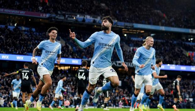 (Foto de ARCHIVO)
29 November 2025, United Kingdom, Manchester: Manchester City's Josko Gvardiol celebrates scoring his side's second goal during the English Premier League soccer match between Manchester City and Leeds United at Etihad Stadium. Photo: Martin Rickett/PA Wire/dpa

29/11/2025 ONLY FOR USE IN SPAIN
