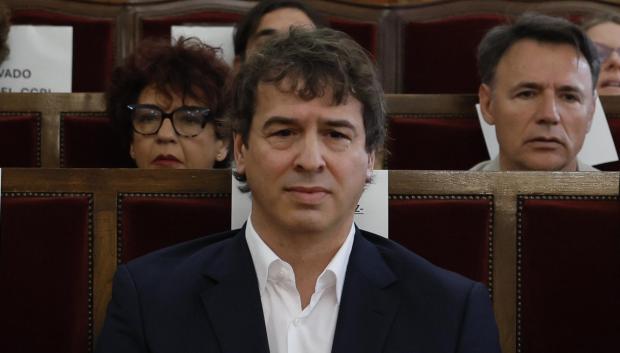 David Sánchez durante el juicio en la Audiencia de Badajoz