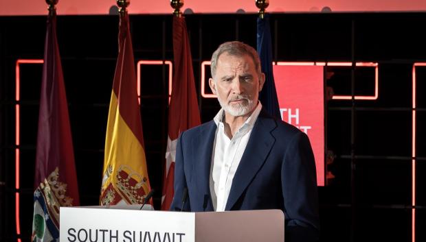 El Rey Felipe VI durante la inauguración del South Summit 2025
