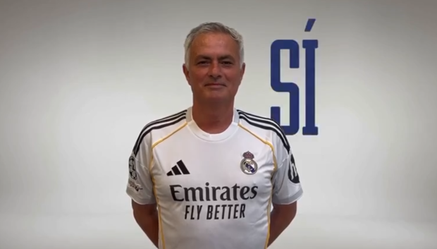 José Mourinho, en el anuncio de la candidatura de Florentino Pérez