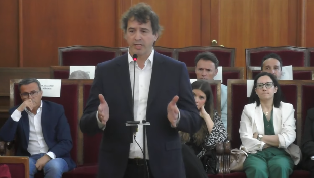 David Sánchez declarando este jueves en la Audiencia Nacional