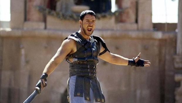Russell Crowe en Gladiator
