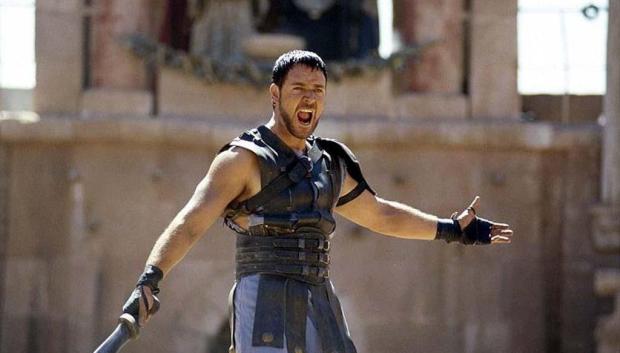 Russell Crowe en Gladiator