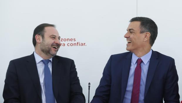 José Luis Ábalos y Pedro Sánchez