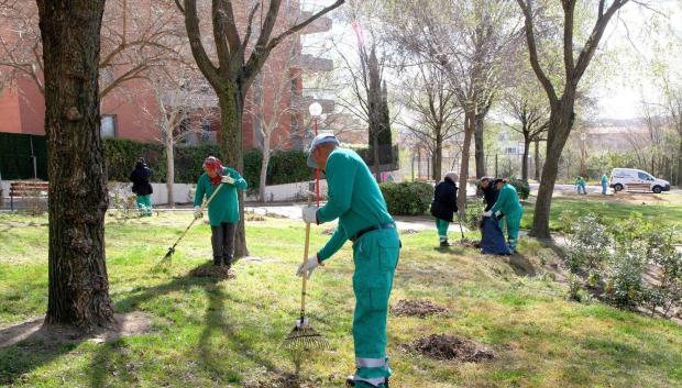Personal de limpieza y jardinería en Alcobendas.