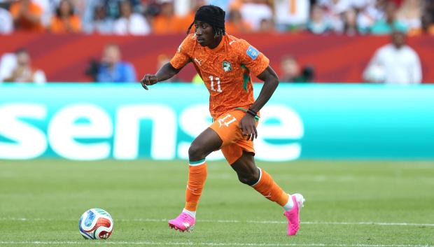 TORONTO, ONTARIO - JUNE 20: Yan Diomande #11 of Cote d'Ivoire runs with the ball during the FIFA World Cup 2026 Group E match between Germany and Cote D'Ivoire at Toronto Stadium on June 20, 2026 in Toronto, Ontario.   Alexander Hassenstein/Getty Images/AFP (Photo by ALEXANDER HASSENSTEIN / GETTY IMAGES NORTH AMERICA / Getty Images via AFP)
