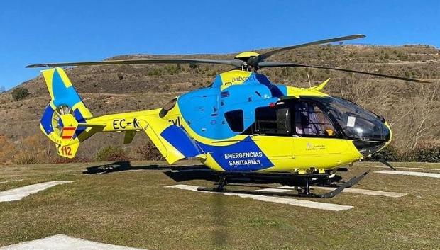 Imagen de archivo de un helicóptero medicalizado del Sacyl