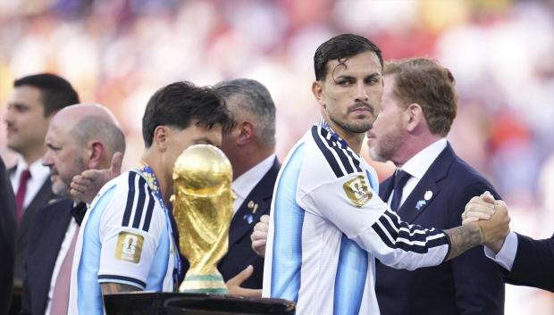 (Foto de ARCHIVO)
Leandro Paredes of Argentina looks on after the defeat during the FIFA World Cup 2026 Final match between Spain and Argentina at New York New Jersey Stadium on July 19, 2026 in East Rutherford, United States.

Jose Breton / AFP7 / Europa Press
19/7/2026 ONLY FOR USE IN SPAIN