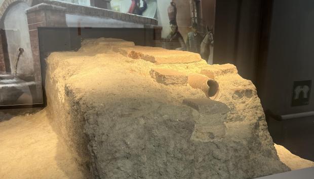 Restos arqueológicos del aparcamiento de las Cortes