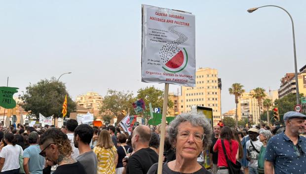 Palestina, un año más presente en la manifestación