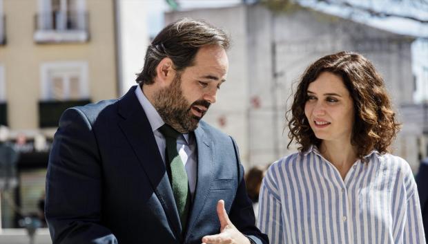 (Foto de ARCHIVO)
La presidenta de la Comunidad de Madrid, Isabel Díaz Ayuso, y el presidente del Partido Popular de Castilla-La Mancha, Paco Núñez