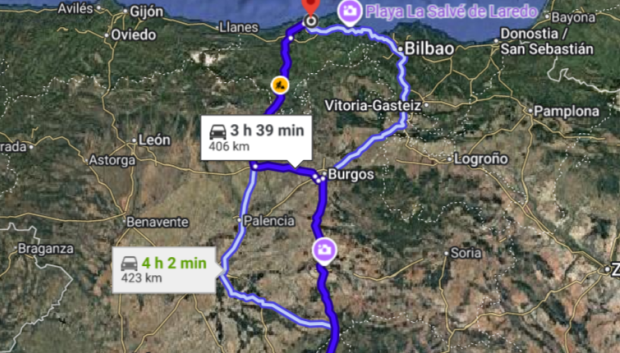 Las rutas disponibles