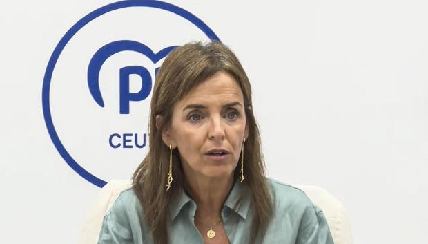 La vicesecretaria de Sanidad y Política Social del PP, Carmen Fúnez, este martes en Ceuta