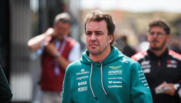 Fernando Alonso, con Aston Martin en el Gran Premio de Países Bajos