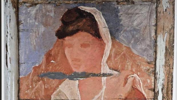 Detalle de 'Fernande con chal'