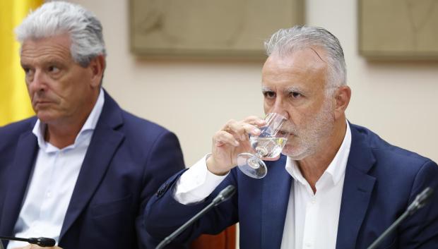 El ministro de Política Territorial y Memoria Democrática, Ángel Víctor Torres, comparece este jueves en la Comisión Mixta de Seguridad Nacional del Congreso para informar de la gestión de la crisis migratoria en Ceuta