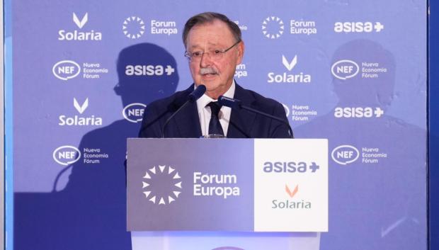 El presidente de Ceuta, Juan Jesús Vivas, interviene en el foro Nueva Economía Fórum, en Madrid