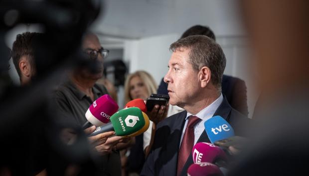El presidente de C-LM, Emiliano García-Page, en Talavera de la Reina
