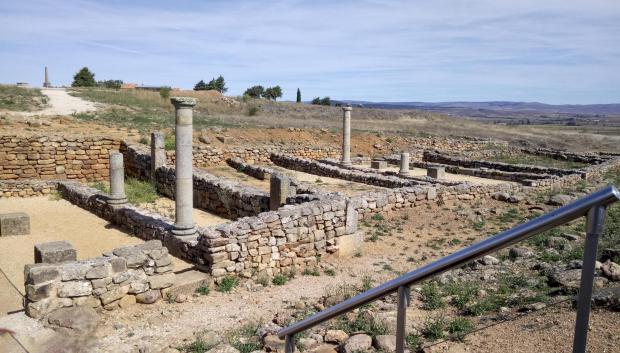 Las ruinas del yacimiento arqueológico de Numancia, Soria