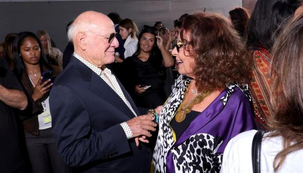 Barry Diller y Diane von Furstenberg durante la Semana de la Moda de Nueva York