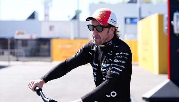 Fernando Alonso, durante el Gran Premio de España