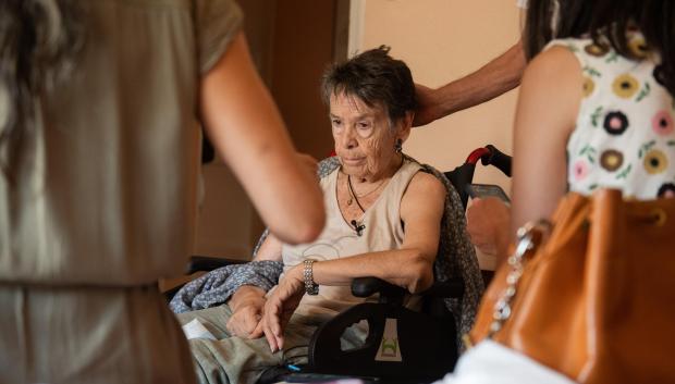 Maricarmen minutos antes de ser desahuciada, a 23 de septiembre de 2026