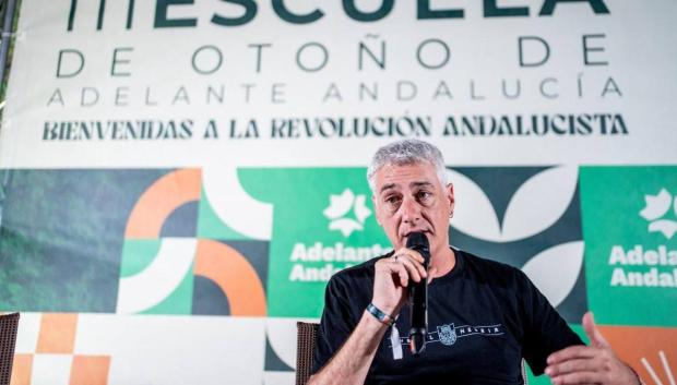 Oskar Matute, portavoz de Bildu en el Congreso, en la escuela de otoño de Adelante