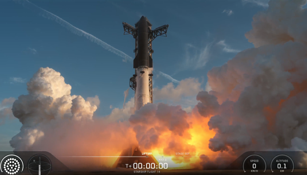 Despegue de la nave Starship de SpaceX