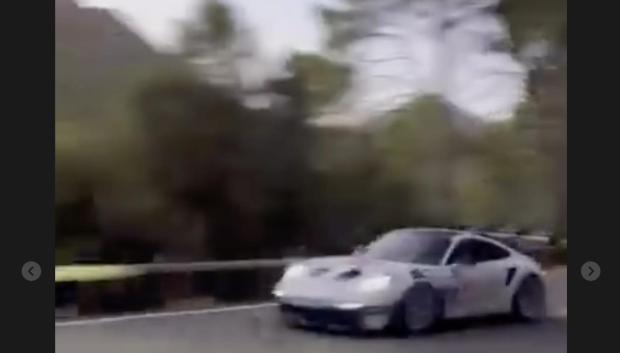 Captura de pantalla del vídeo compartido por Christina Ettel en su cuenta de Instagram poco antes del accidente.