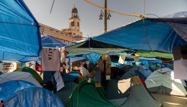Acampada en la Puerta del Sol
