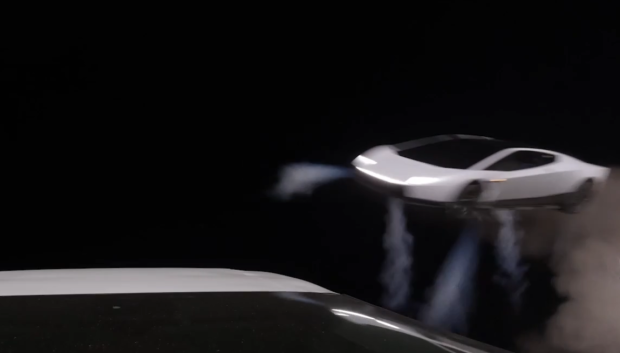 El coche despega y se autonivela en el aire