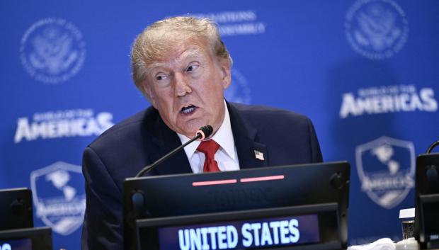 Donald Trump, presidente de los EE.UU., en un encuentro del Escudo de las Américas