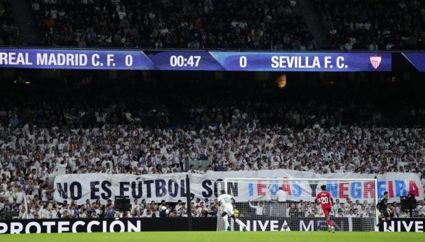 El Santiago Bernabéu protagonizó una protesta histórica durante el Real Madrid - Sevilla