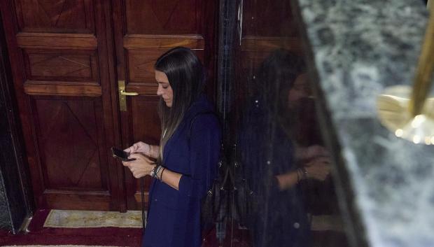 La portavoz de Junts en el Congreso, Miriam Nogueras, durante un pleno en el Congreso de los Diputados