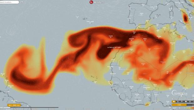 La nube de dióxido de azufre llaga al Caribe