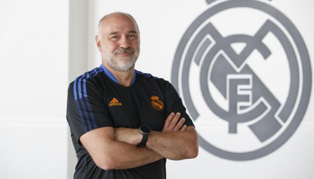 El entrenador del Real Madrid Baloncesto, Pablo Laso