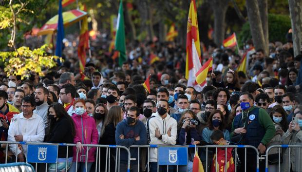 Las calles de Madrid se llenaron para presenciar el desfile después de que el año pasado tuviera que cancelarse