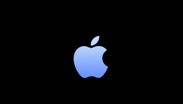 El logo de Apple en color Sierra Blue