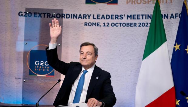 El líder del Gobierno italiano, Mario Draghi