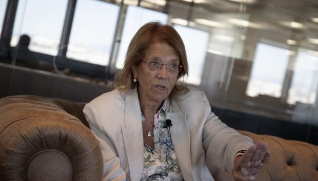 Elvira Rodríguez, durante la entrevista
