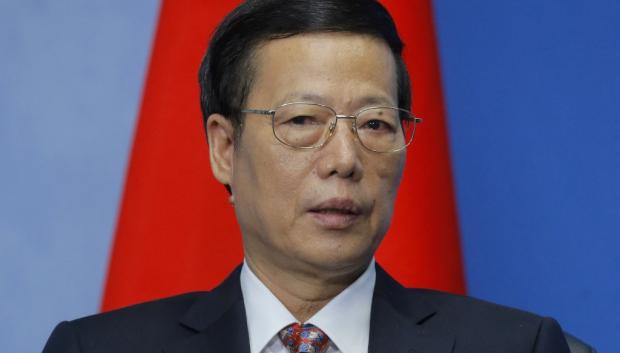 El viceprimer ministro chino Zhang Gaoli, acusado de abusos sexuales el pasado 2 de noviembre en las redes sociales por Peng Shuai