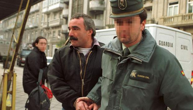El 'Rambo Gallego', escoltado por la Policía en una imagen de archivo.