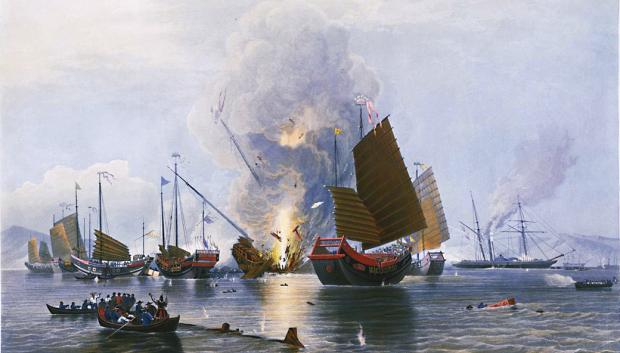 Batalla naval en la Primera Guerra del Opio