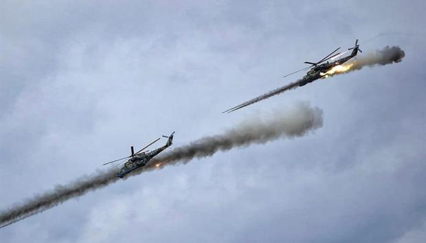 Aviones en prácticas militares de Rusia y Bielorruisa