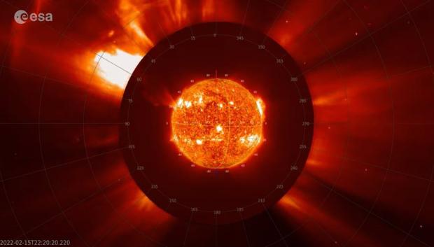 Erupción gigante captada por Solar Orbiter